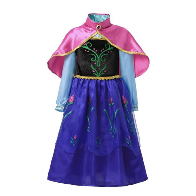 2022 Disney Princess Dress Mirabell Isabella Elsa Anna Dress Kids Party Costumes Kids Girl Clothes Kids Cosplay Outfits Encanto Frozen1/2