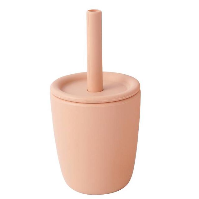 Custom hight super soft training non-toxic drinking straw organic detergent detachable sensory sippy silicone tumbler silicone cup