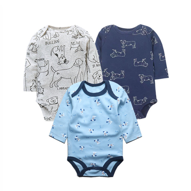 3pcs/lot Newborn Baby Underwear Set 100% Cotton Baby Boys Girls Pajamas Infant Clothes Long Sleeve Underwear Baby Clothes