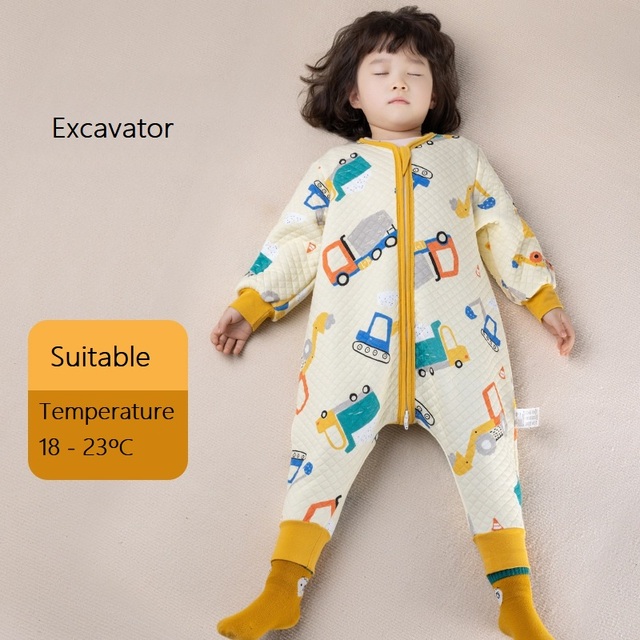 Baby Sleeping Bag Cartoon Infantil Spring Autumn For Cotton Toddler Sleeping Bag Baby Bed Slapzack Soft Kids Pajamas Jumpsuit