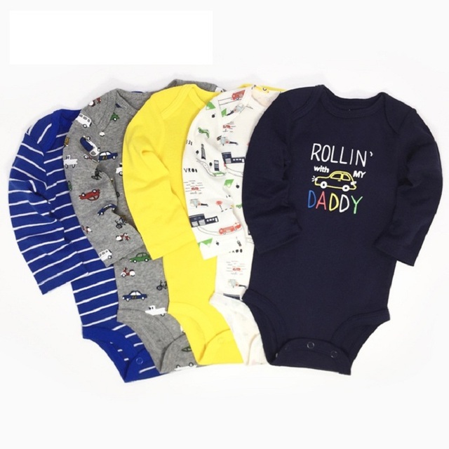 Baby Rompers Long Sleeve O-Neck Newborn Clothes Baby Boys Girls 2021 Clothes Cotton Newborn Clothing Set 6 - 24 Months
