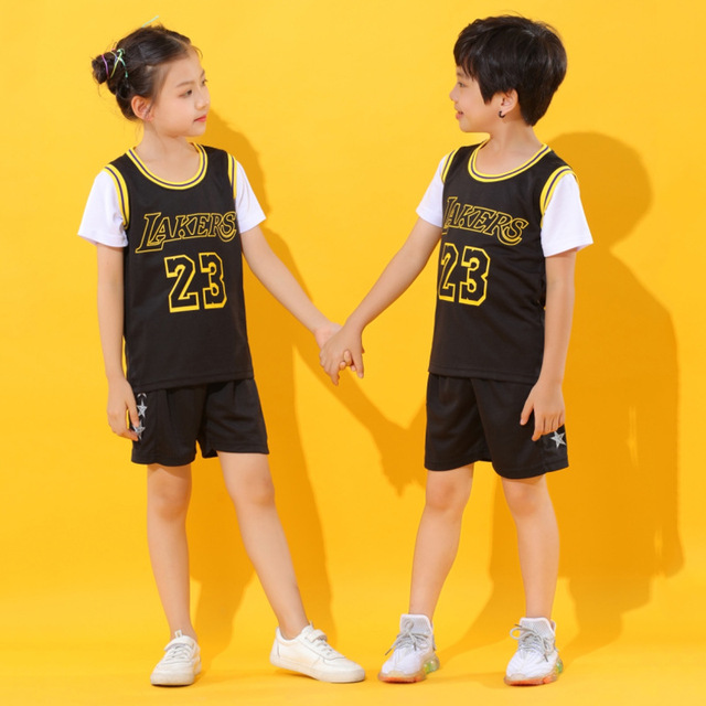 Baby boy basketball uniform outdoor sportswear 3-12 years old girls youth short suit summer children designer clothes set