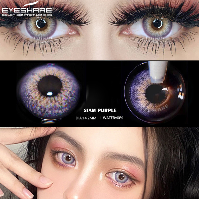 Contact Lenses Colored Contact Lenses Contact Lenses For Eyes 2pcs Blue Color Natural Contact Lens Yearly Lenses Green Beauty Cosmetic Contact Lenses