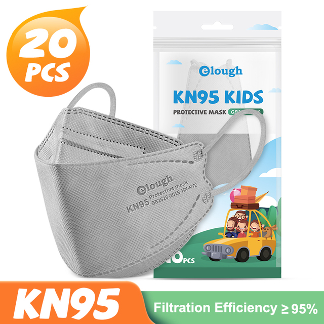 أقنعة FPP2 للأطفال FFP2 أقنعة KN95 للأطفال 5 طبقات infantil ماسكارا 9-12old معتمدة ffp2maske واقية للأطفال