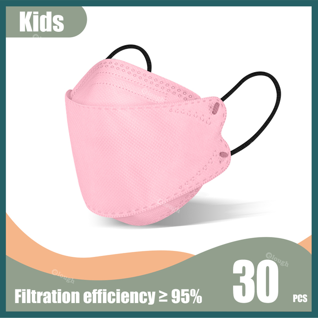 KN95 Fish Mask Kids ffp2masque Kids 4 Layers Korean Kf94masque FFP2 Kids Black Mask Kids 4-12 Masks FPP2 Masks