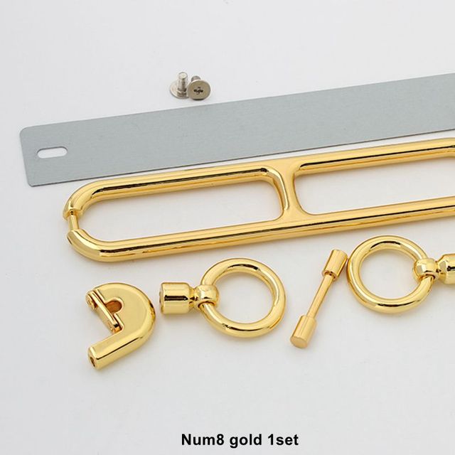 New rectangle holes hanger for bags hardware wholesale fashion set of locks fittings woman bag bags purse