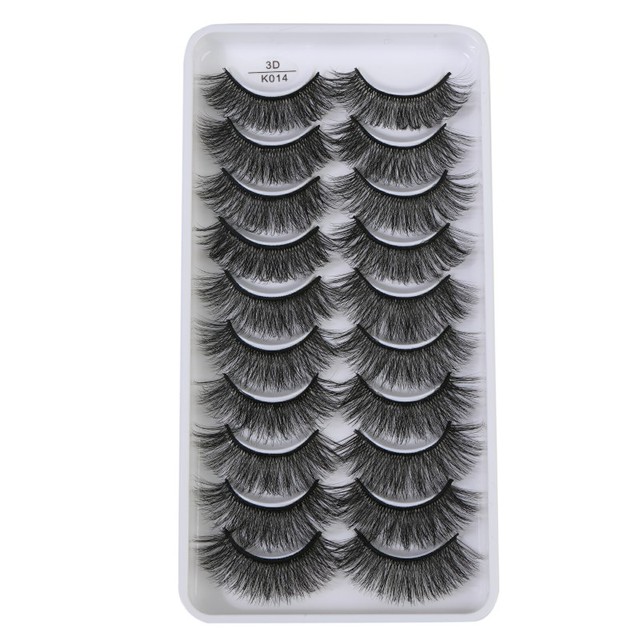 QUXINHAO wholesale 10 pairs lashes eyelashes cilios 3d mink lashes mink eyelashes wholesale false eyelashes maquiagem