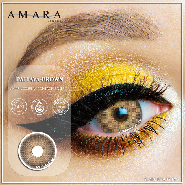 Amara Colored Contact Lenses 1 Pair York Pro Series Beauty Poplints Colored Contact Lenses Cosplay Colored Contact Lenses For Eyes