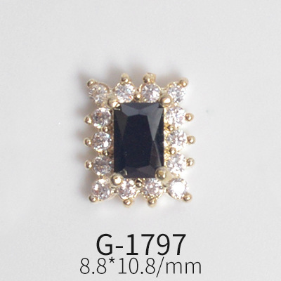 Japanese Zircon Nail Art Color Zircon Gemstone Jewelry Color Love Zircon True Gold Color Nail Decoration