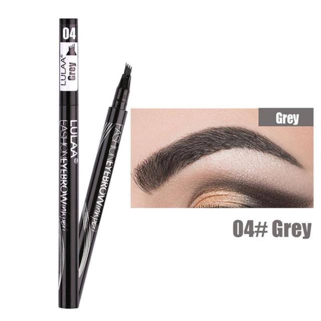 Four Heads Eyebrow Pencil Waterproof Sweat-proof Liquid Eyebrow Pencil Non-fading 4-fork Eyebrow Pencil Makeup TSLM1