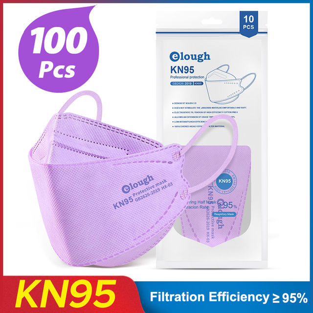 Elough FFP2 Masks KN95 Fish Mascarillas Homolucada Spain ffp2necce Respiratory Filter Reusable Protective Face Mask Mask