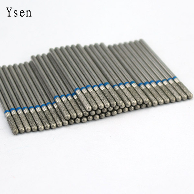 50pcs/set Nail Drill Bit Set Cutter Dental Diamond Grinding Polish Burs Dental Lab Polisher 2.35mm Shank Nail Tools