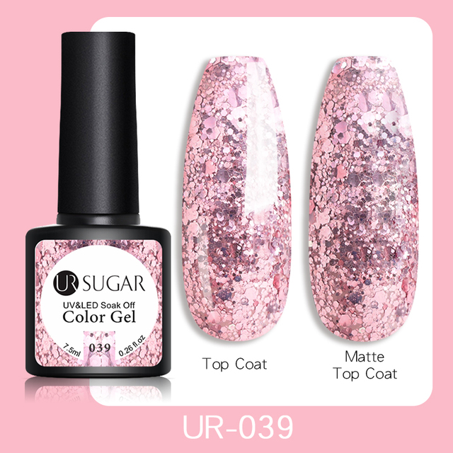 ur sugar 7.5ml gel nail polish nail color soak off uv gel varnish semi permanent uv gel nail art varnish base top coat