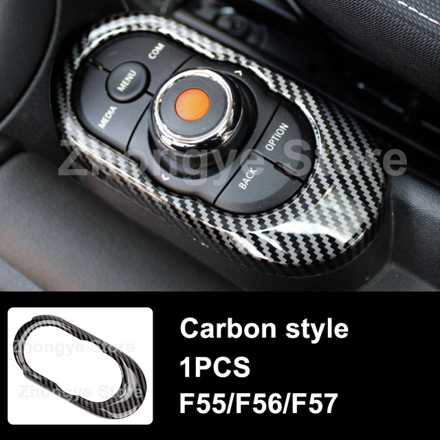 Modified Style Carbon Fiber Car Interior Stickers For Mini One Cooper S JCW Clubman F54 F55 F56 F57 F60 Countryman Accessories