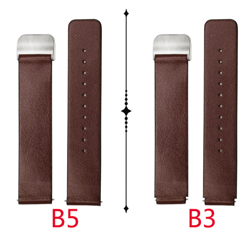 Replacement Leather Strap For Huawei B3/B5 Cowhide Leather Strap With Deployment Buckle
