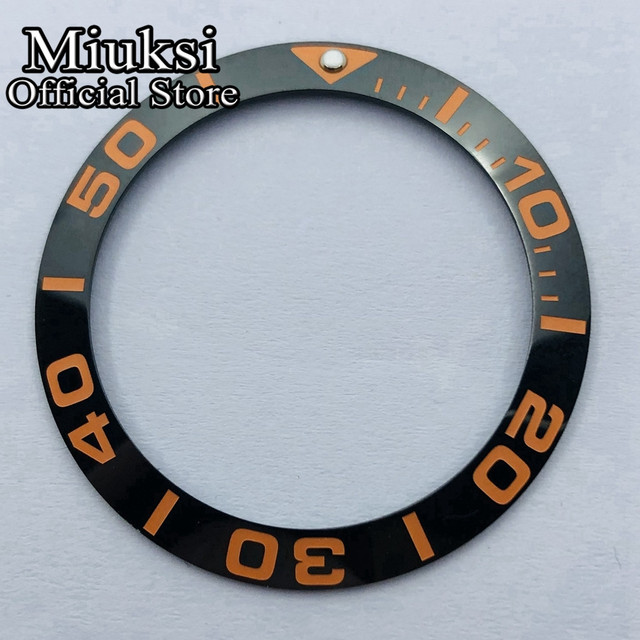 Miuksi 40mm high quality ceramic bezel watch parts fit 43mm watch case for watch sea