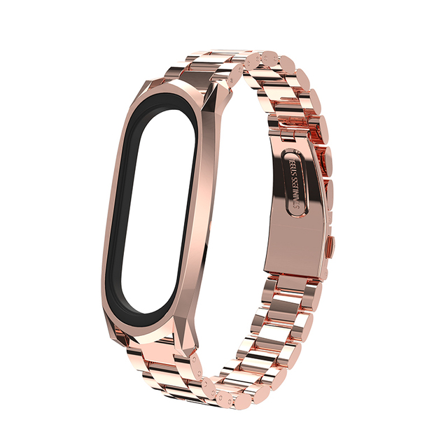 Strap for Xiaomi Mi Band 6 5 NFC Universal Metal Wrist Bracelet for Mi Band 4 Strap Stainless Steel Wristbands for Mi Band 3 Correa