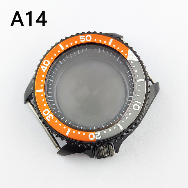 41.5mm NH35 NH36 case, watch accessories, stainless steel plated sapphire glass suitable for NH35 NH36 movement