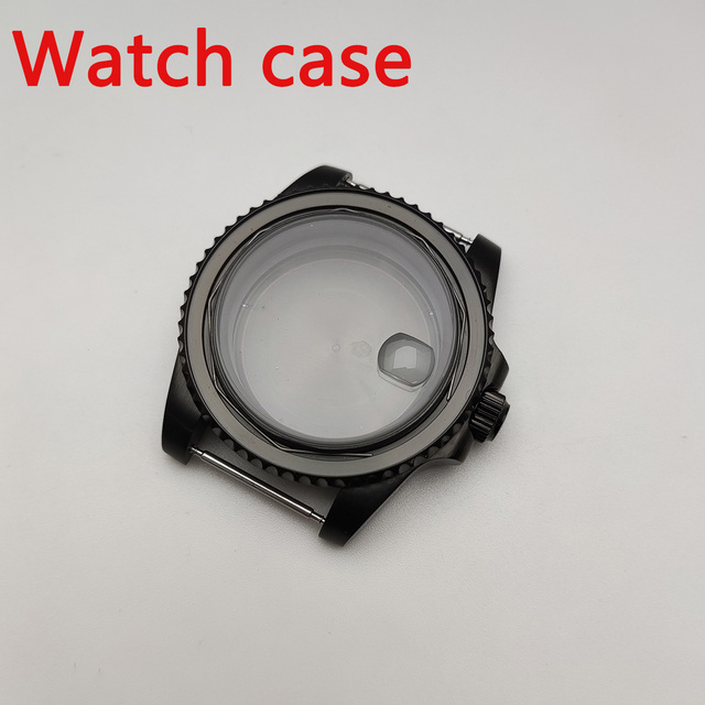 NH35 case 40mm sterile watch case add ceramic bezel fit NH35 movement NH36