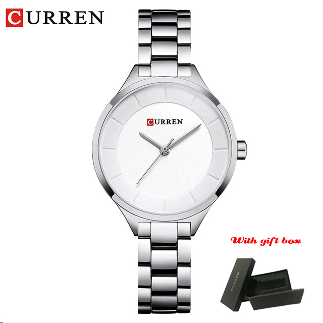 CURREN Fashion Creative Design Ladies Quartz Watch Woman Luxury Stainless Steel Women Watches Casual Female Clock