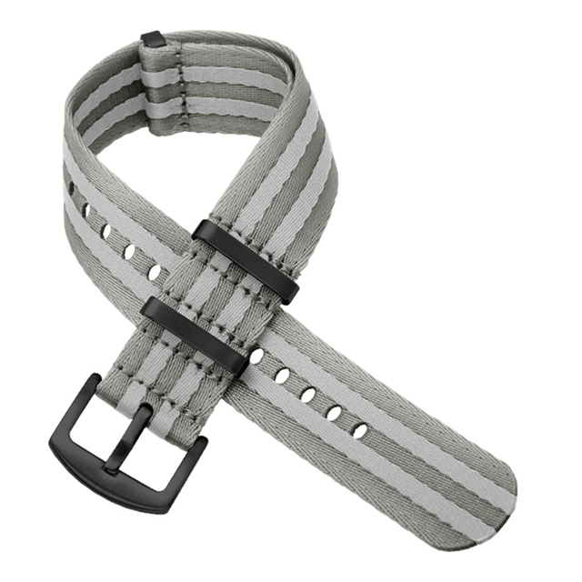 Premium Quality 20mm 22mm Seatbelt Watch Band Nylon NATO Strap for 007 James Bond Military Striped Replacement Watch Accessories