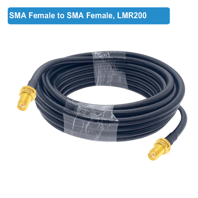 BEVOTOP LMR200 Cable SMA Male to SMA Male Plug 50-3 50ohm Low Loss RF Coaxial Cable Adapter WiFi Antenna Extension Cord Pigtail