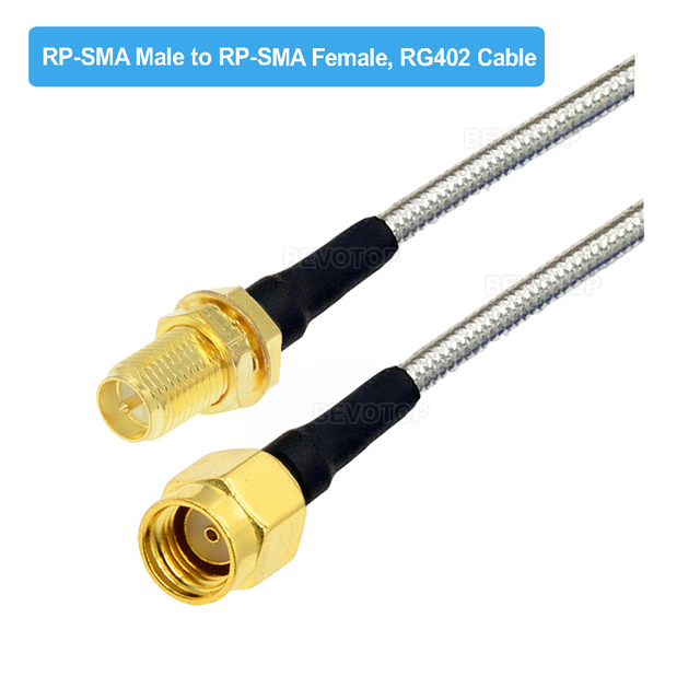 RG402 SMA Male to SMA Male Plug Semi Flexible Silver RG402 Test Cable High Frequency 50ohm 6GHz RF Pigtail Coaxial Cable