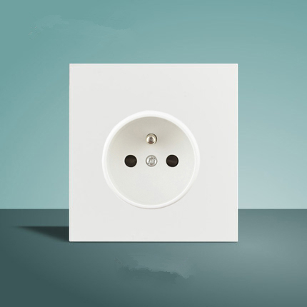 LIWBET white color wall toggle switch and metal plate 1gang/2gang/3gang/4gang 2 way light switch and wall socket