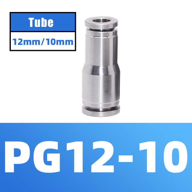 304 Stainless Steel Air Hose Fitting Pneumatic Coupling Tube Coplin Quick Open PG PU4 PU6 PU8 PU10 Trachea Metal Fitting