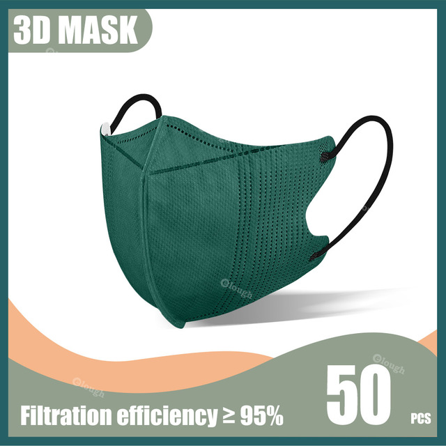 Elough Morandi 3D Mask for Mascaras kn95 korean fish mask ffp2fan adult 4L Ayers FFP 2 KN95 Mask KN 95 Mask Black