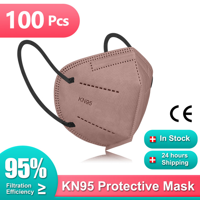 قناع التنفس KN95 Mascarillas ffp2mascarillas المعتمدة FFP2 قناع 5 طبقات قابلة لإعادة الاستخدام أقنعة الوجه FPP2 Mascarillas FP2 أسود KN 95 ffp3