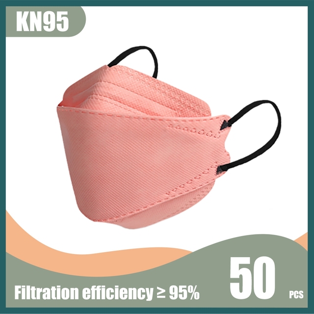 KN95 Fish Mask FPP2 Masks Morandi mascherine ffp2 4 Layer KF94mask Black Face Mask FFPP2 Approved FP2 Mascarillas 10-100pcs