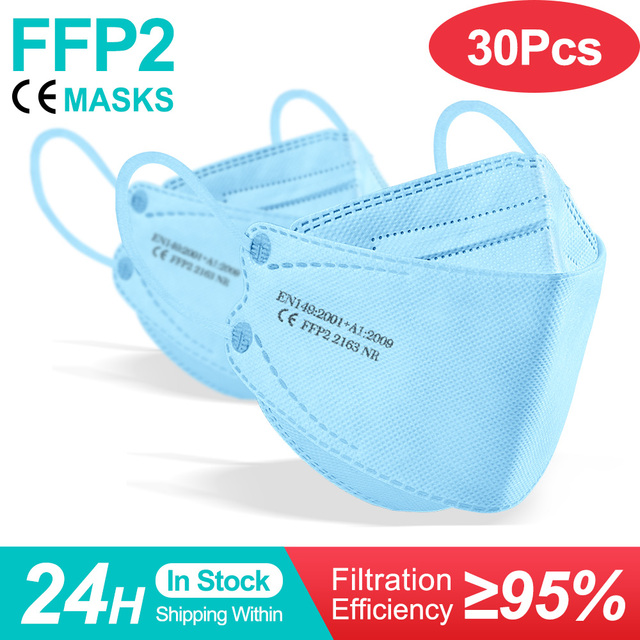 قناع ffp2masque mascarilla fpp2 مصادق عليه كوري قناع صناعي لحماية التنفس موديل رقم KN95 قناع سمك ffpp2 قابل لإعادة الاستخدام