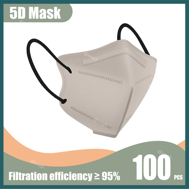 5D قناع وجه واقي KN95 Mascarillas FPP2 5 طبقات FFP2 Mascarillas الالوان FFP2mask الكبار تنفس KN 95 Mascherina FFPP2