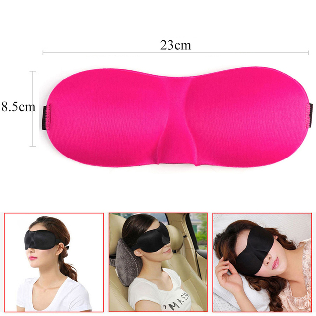 Tcare Breathable 3D Sleep Eye Masks Cotton Padded Eyes Patch Light Blocking Use for School Home Office Travel Beach Camping