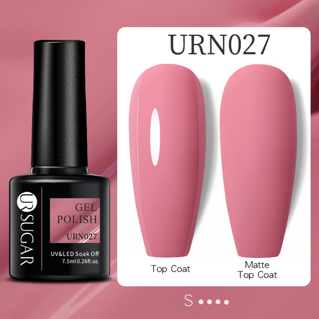 UR SUGAR 7.5ml Nude Pink Gel Nail Polish Soak Off UV LED Semi Permanent Gel Varnish All For Nails Art Design Manicure