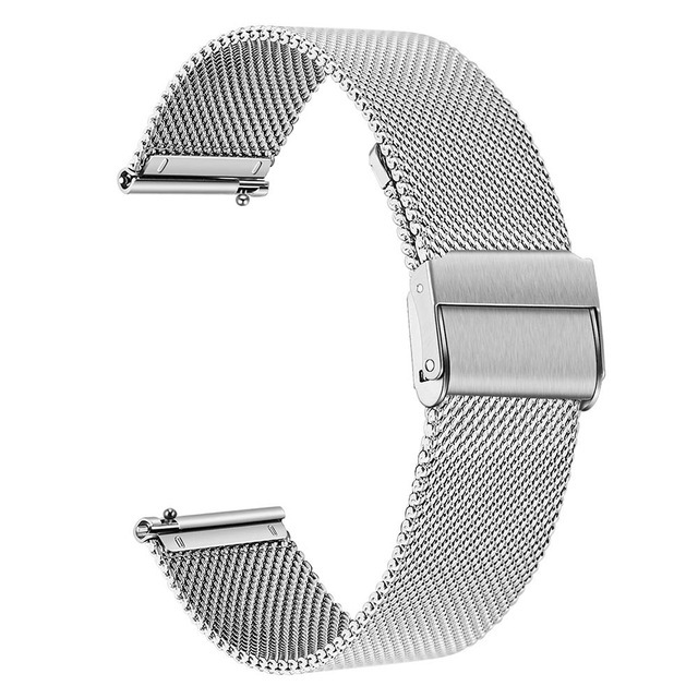 Stainless Steel Straps For Garmin Forerunner 55 245 645M Smart Watch Band Metal Bracelet Straps For Approach S40 S12 S42 Correa