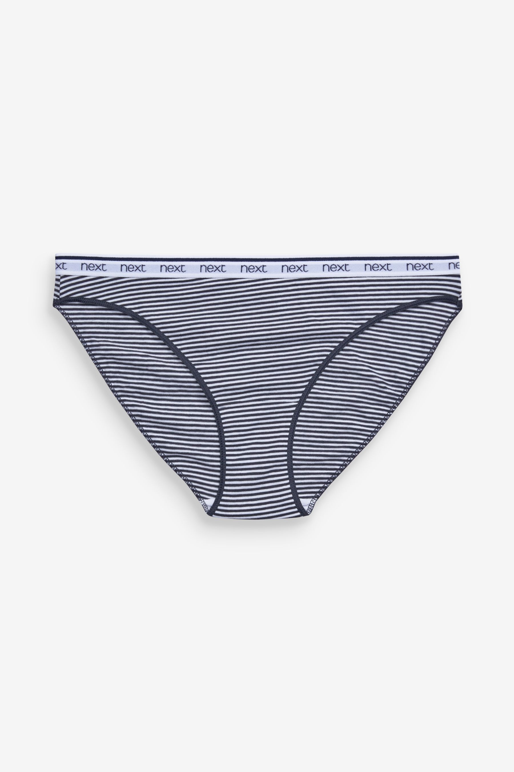 Cotton Rich Logo Knickers 4 Pack High Leg