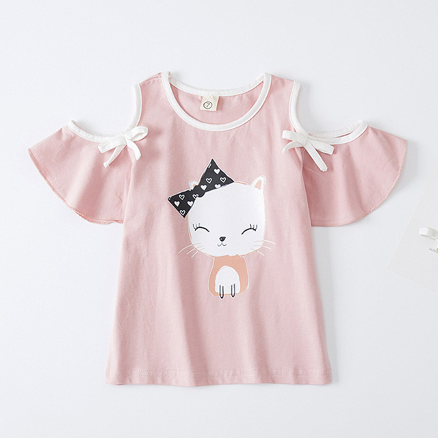 Kids Girl T-shirt Summer Baby Girls Cotton Tops Toddler T-shirt Children's Clothing Unicorn Clothes T-shirt Short Sleeve Clothes