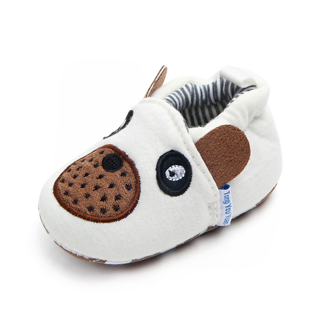 Baby Boys Girl All Seasons Shoes Cartoon Pattern Cotton Canvas Shoes Unisex Non-slip Breathable Soft Bottom Toddler Shoes 0-18M