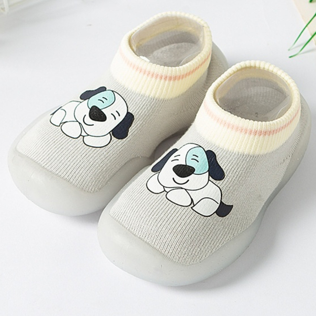 Newborn Baby Socks Shoes Boy Girl Dinosaur Baby First Walkers BeBe Cotton Comfort Soft Anti-Slip Prewalker Crib Infant Shoes