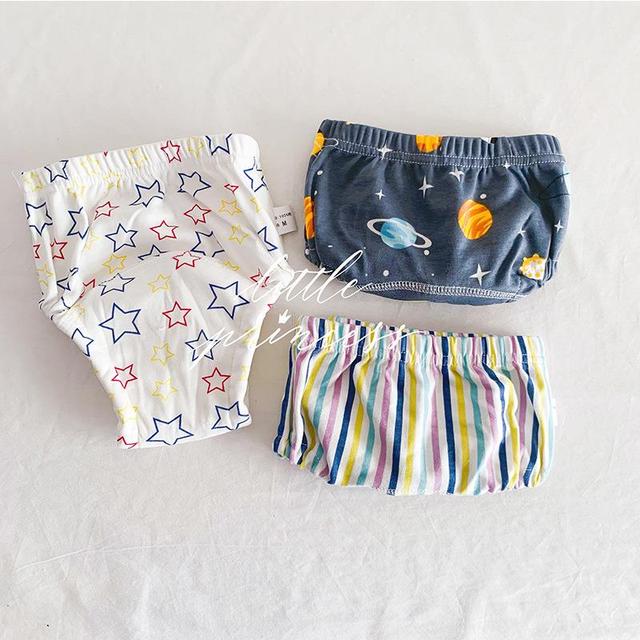 3 Pieces/Lot Baby Training Pants 6 Layers Baby Cloth Diapers Reusable Washable Cotton Elastic Waist Cloth Diaper 8-18kg Nappy