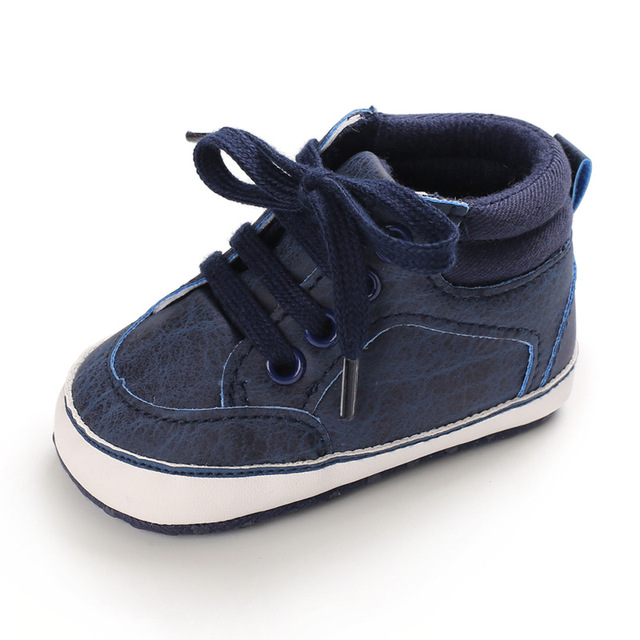 Baby Boys Shoes Newborn Baby Crib Casual Cotton Non-slip PU Leather First Walkers Loafers