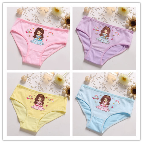 4pcs/lot Kids Girls Underwear Cotton Boxer Girl Comfortable Breathable Safety Pants Children's Panties