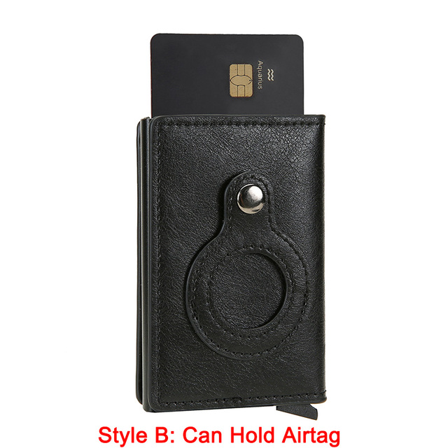 DIENQI - Anti Rfid Card Case for Men and Women, Metal Aluminum Mini Wallet for ID Credit Cards