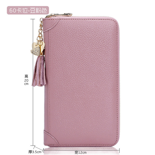 Fashion Card Bag Women Men Credit Card Holder Genuine Leather Large Capacity Business ID Holders Organizer 20 Bits/40bits/60pcs