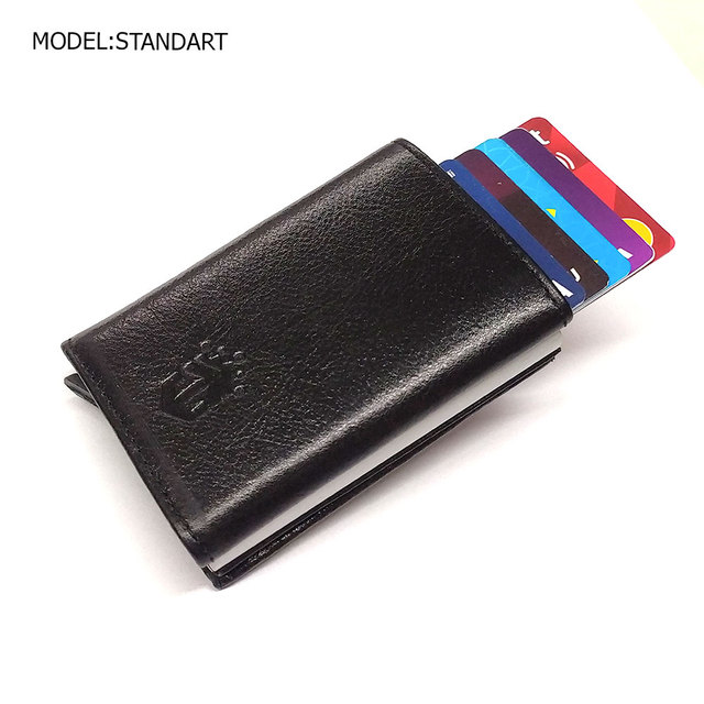 smart wallet business card holder genuine cowhide handmade smart automatic card holder men gift distributions card holder wallet wallet men card holder purse cards wallet money purse men's wallet id card holder men's wallets