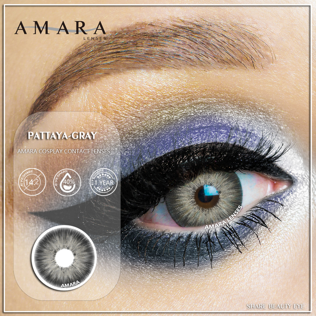 Amara Colored Contact Lenses 1 Pair York Pro Series Beauty Poplints Colored Contact Lenses Cosplay Colored Contact Lenses For Eyes