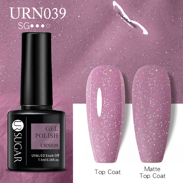 UR SUGAR Glitter Nail Gel Polish Color Glitter Sequins Shiny Gel Base Long Lasting Nail Art Varnish