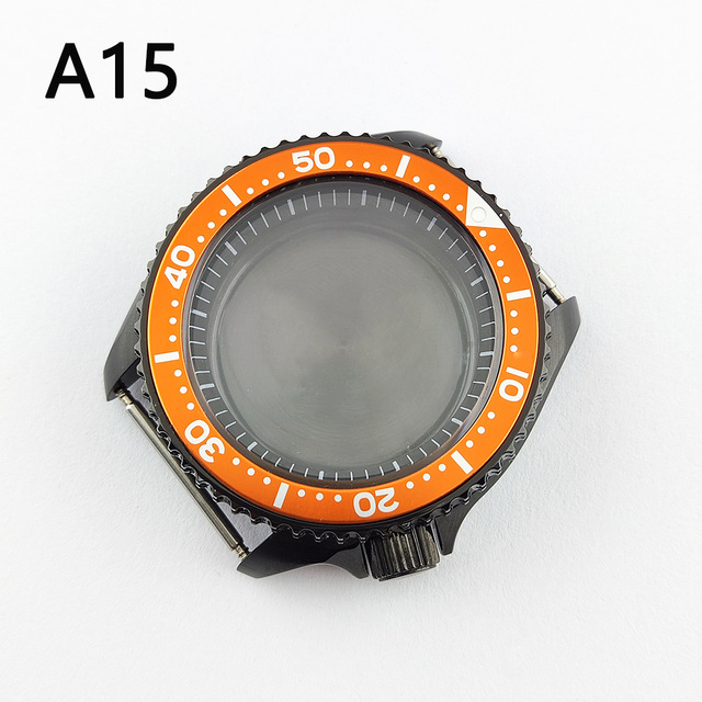 41.5mm NH35 NH36 case, watch accessories, stainless steel plated sapphire glass suitable for NH35 NH36 movement